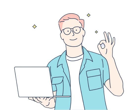 Мужчина с ноутбуком